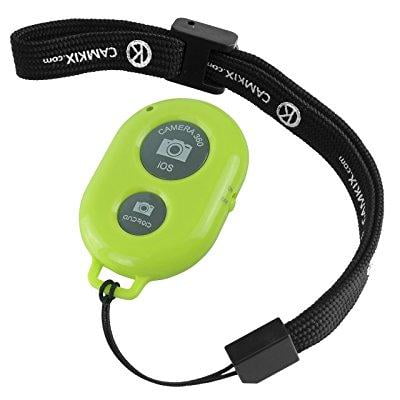 CamKix Bluetooth Camera Shutter Remote Control for Smartphones Create Amazing Photos and Selfies (Bluetooth Remote, Green)