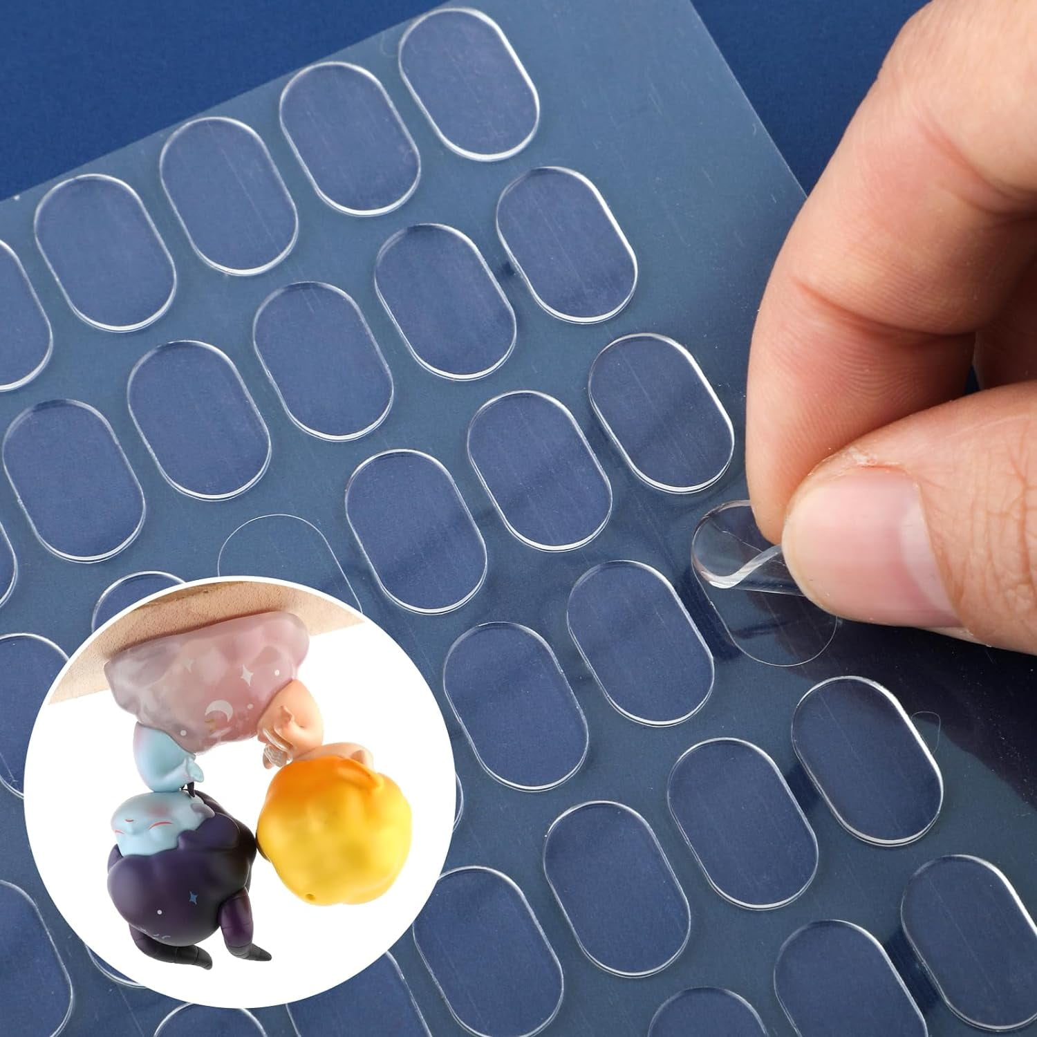 CamTom 600pcs Poster Sticky Tack - Removable Double Sided Glue Dots for Posters