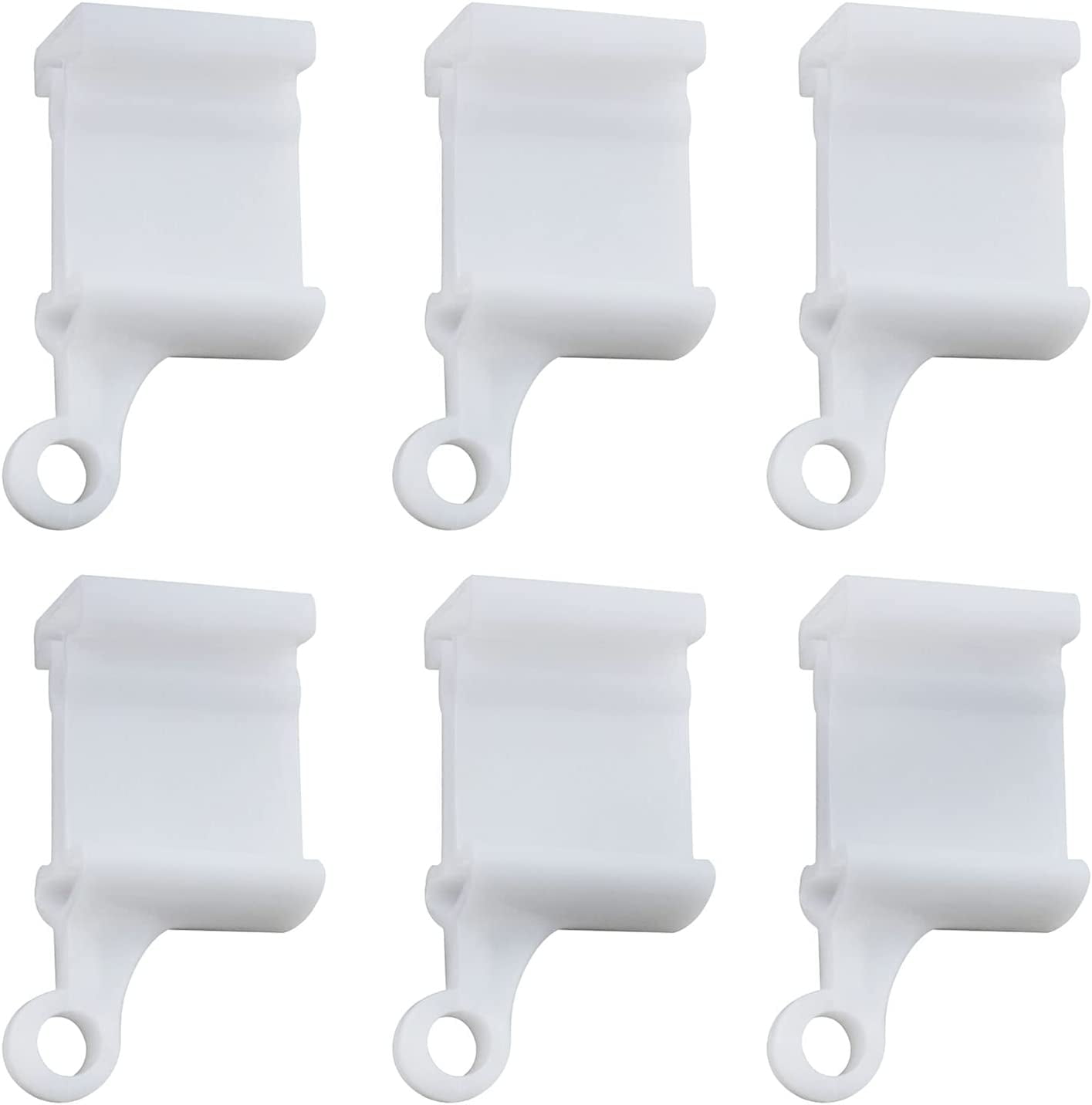 CamTom Flexible Curtain Cap Bendable Room Divider Track, 6PCS End