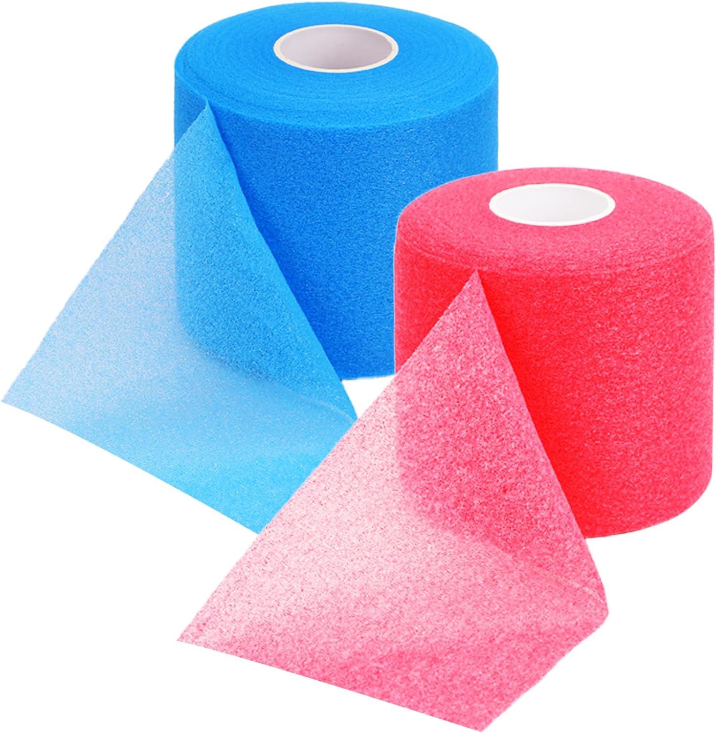 CamTom Sports PreWrap Set 2Roll Professional Grade PreWrap, 2.75" x 30 Yards (Pink, Pale