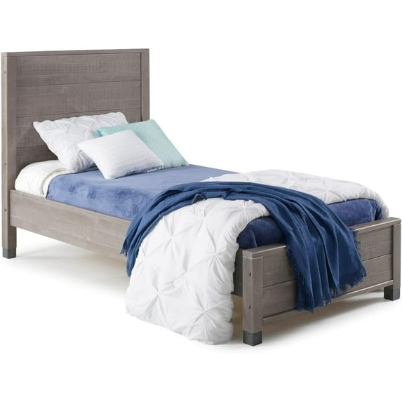 Camaflexi Baja Solid Wood Full Platform Bed in Driftwood Gray