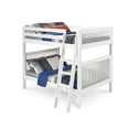thumbnail image 1 of Camaflexi Full over Full Bunk Bed - Mission Headboard - Angle Ladder - White Finish, 1 of 3
