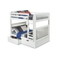 thumbnail image 1 of Camaflexi Full over Full Bunk Bed with Drawers - Mission Headboard - White Finish, 1 of 4