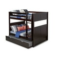 Camaflexi Full over Full Bunk Bed with Twin Trundle Panel Headboard