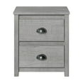 thumbnail image 1 of Camaflexi Hampton 20"W Solid Wood Nightstand in Dritfwood Finish, 1 of 5