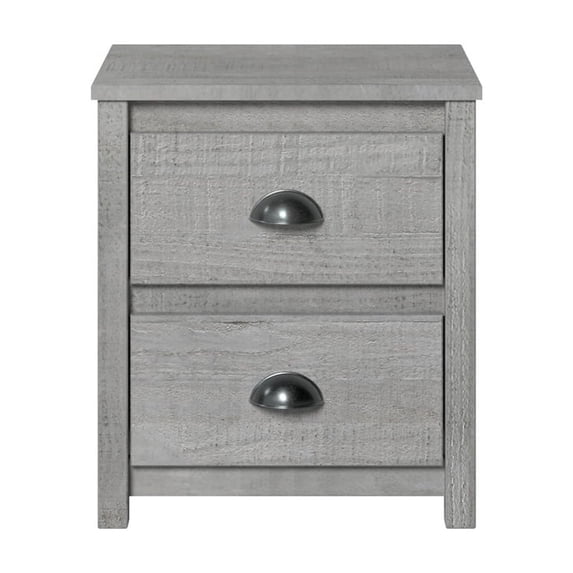 Camaflexi Hampton 20"W Solid Wood Nightstand in Dritfwood Finish