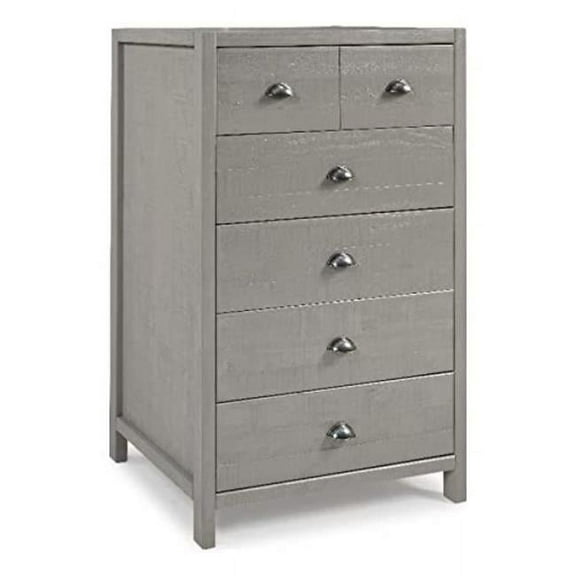 Camaflexi Hampton 33"W Five Drawer Wood Chest in Dritfwood Finish