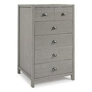 Camaflexi Hampton 33"W Five Drawer Wood Chest in Dritfwood Finish