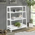 thumbnail image 1 of Camaflexi Mid Century Modern Wooden Bookshelf 3 Tier Open Shelving Unit, White 100% Solid Wood, 1 of 10