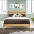 thumbnail image 1 of Camaflexi Mid-Century Solid Wood Queen Platform Bed in Scandinavian Oak 100% Solid Wood, 1 of 6