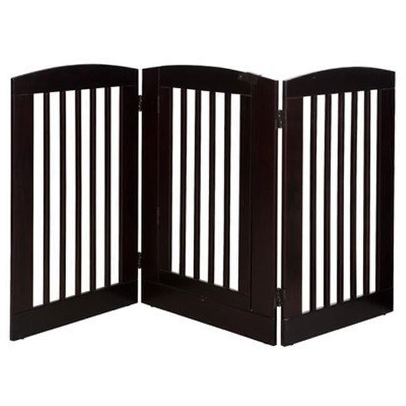 Camaflexi Ruffluv 3 Panel Expansion Pet Gate with Door Large 36"H