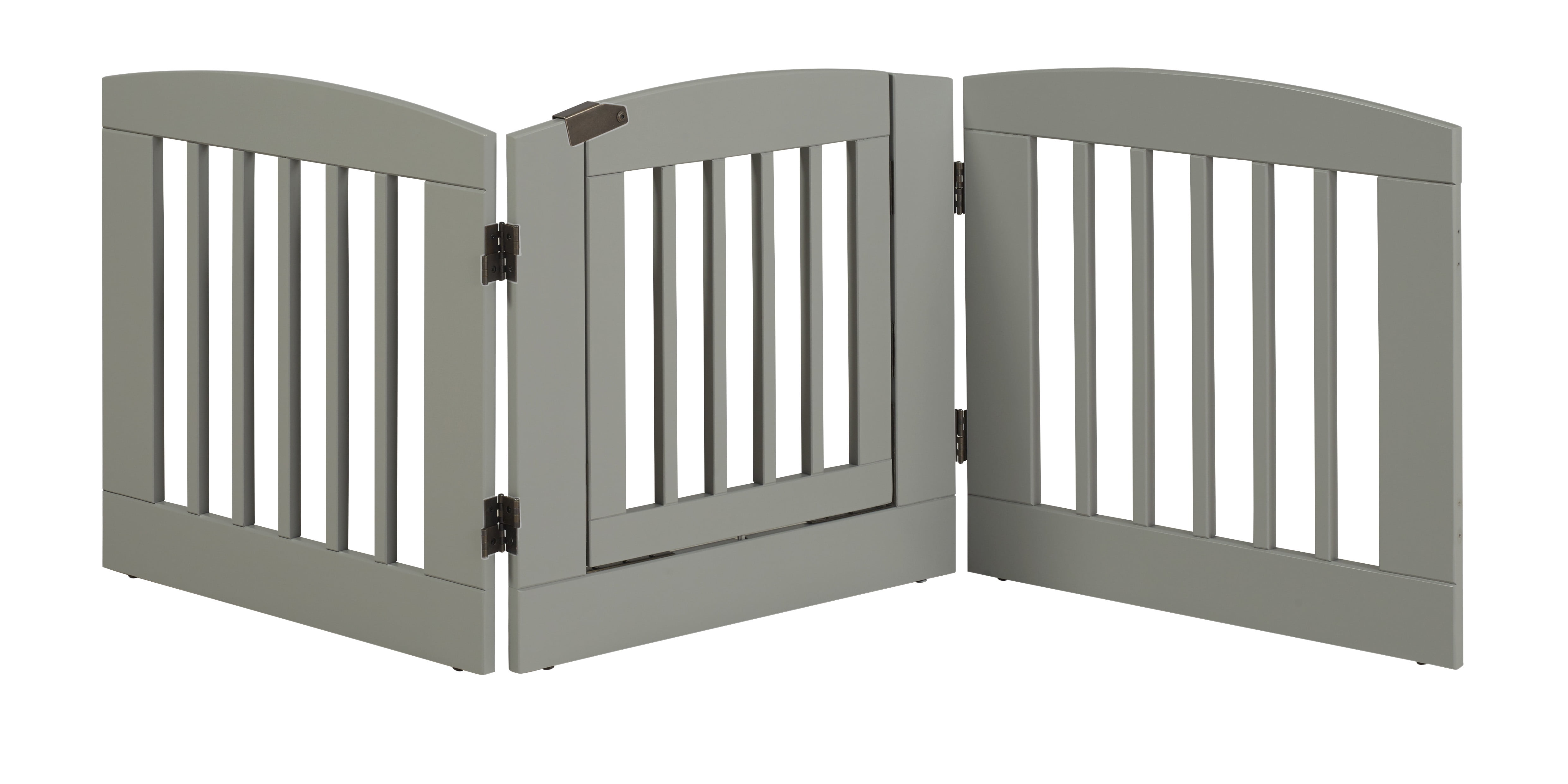 Camaflexi Ruffluv 3 Panel Expansion Pet Gate with Door Medium 24"H