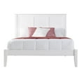 thumbnail image 1 of Camaflexi Shaker Style Solid Wood Full Panel Platform Bed in White 100% Solid Wood, 1 of 7