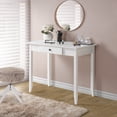thumbnail image 1 of Camaflexi Shaker Vanity Desk with Drawer Solid Wood Dresser Makeup Table, White, 1 of 6