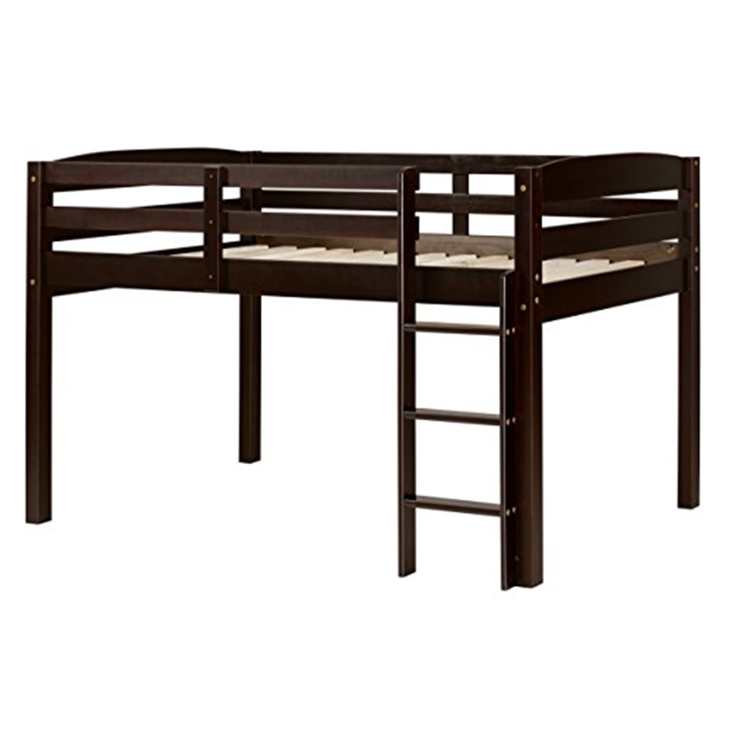 Camaflexi Tribeca Concord Junior Twin Size Loft Bed Solid Wood Bed Frame Cappuccino 100 Solid Wood