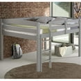 thumbnail image 1 of Camaflexi Tribeca Solid Wood Low Loft Bed Frame Full in Gray, 1 of 7