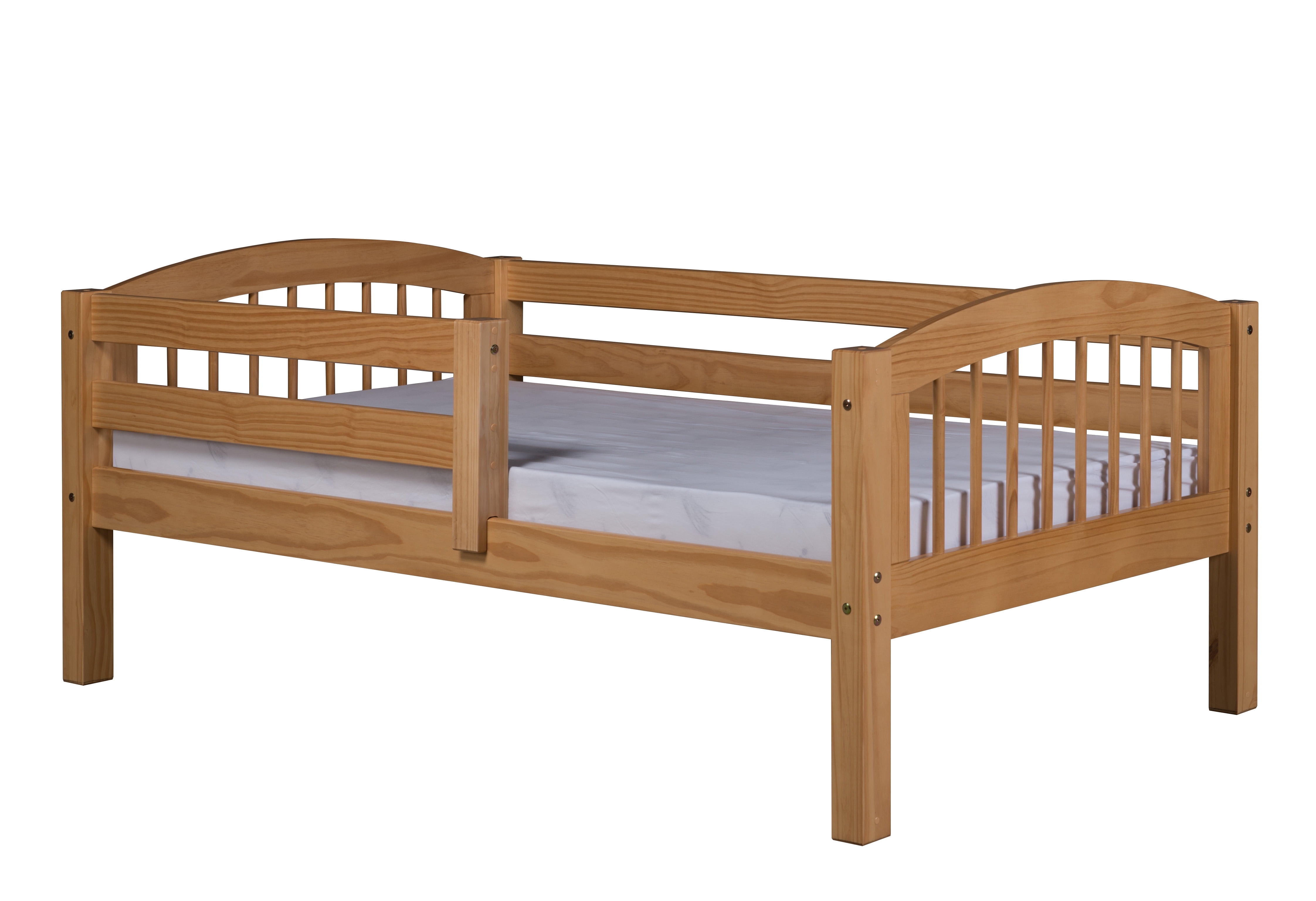 Camaflexi Twin Size Day Bed with Front Guard Rail Arch Spindle
