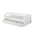 thumbnail image 1 of Camaflexi Twin Size Day Bed with Twin Trundle - Arch Spindle Headboard - White Finish, 1 of 2
