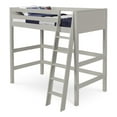 thumbnail image 1 of Camaflexi Twin Size High Loft Bed - Panel Headboard - Gray Finish, 1 of 5