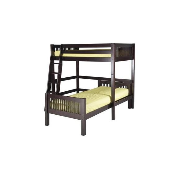 Camaflexi Twin over Twin Loft Bed - L Shape - Mission Headboard - Multiple Finishes