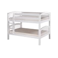 thumbnail image 1 of Camaflexi Twin over Twin Low Bunk Bed - Arch Spindle Headboard - White Finish, 1 of 7