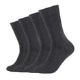 thumbnail image 1 of Camano Unisex Socks - Organic Cotton, Single Colour, Pack Of 4 Grey 43-46 (Uk 9-11), 1 of 1