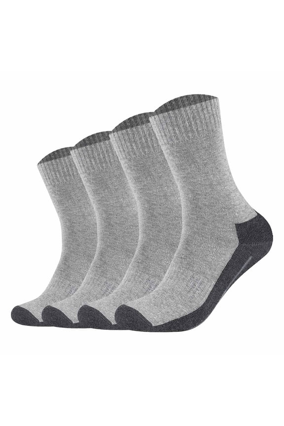 Unisex Socks - Pro Tex Function, Single-Coloured, Pack Of 4 Grey 39-42 (Uk 6-8)
