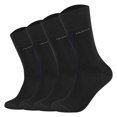 thumbnail image 1 of Camano Unisex Socks - Soft Socks, Single-Coloured, Pack Of 4 Black 47-49 (Uk 12-15), 1 of 3
