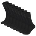 thumbnail image 1 of Camano Unisex Socks - Soft Socks, Single-Coloured, Pack Of 8 Black 47-49 (Uk 12-15), 1 of 3