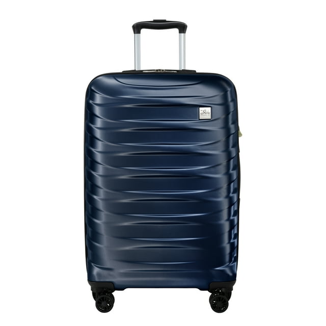 Camano by Skyway Hardside 24" Spinner Checked Luggage, Blue