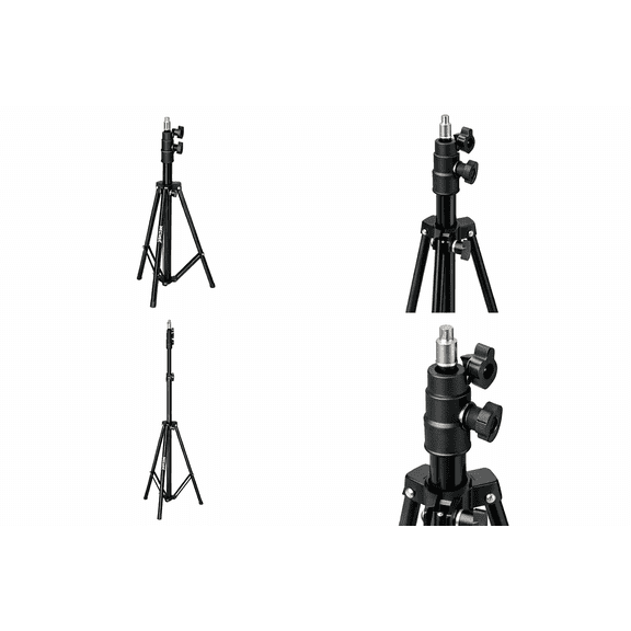 Camara Tripod Stand for Camera Portable Aluminum Light Stand with Foldable Legs for Photography & Video 6 Feet