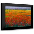 thumbnail image 1 of Camargo, Jesus P. 23x20 Black Modern Framed Museum Art Print Titled - Mohnfeld, 1 of 5