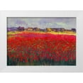 thumbnail image 1 of Camargo, Jesus P. 32x24 White Modern Wood Framed Museum Art Print Titled - Mohnfeld, 1 of 4