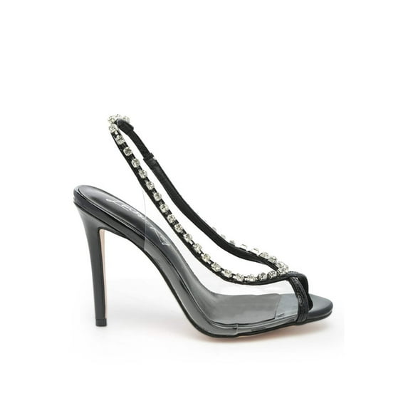 Camarine Diamante Embellished Clear High Heels