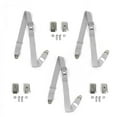 thumbnail image 1 of Camaro 1967-1969 Standard 2 Point Gray & Grey Lap Bench Seat Belt Kit with Bracketry - 3 Belts, 1 of 1
