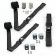 thumbnail image 1 of Camaro 1982-1992 Standard 2 Point Black Retractable Bench Seat Belt Kit with Bracketry - 3 Belts, 1 of 1