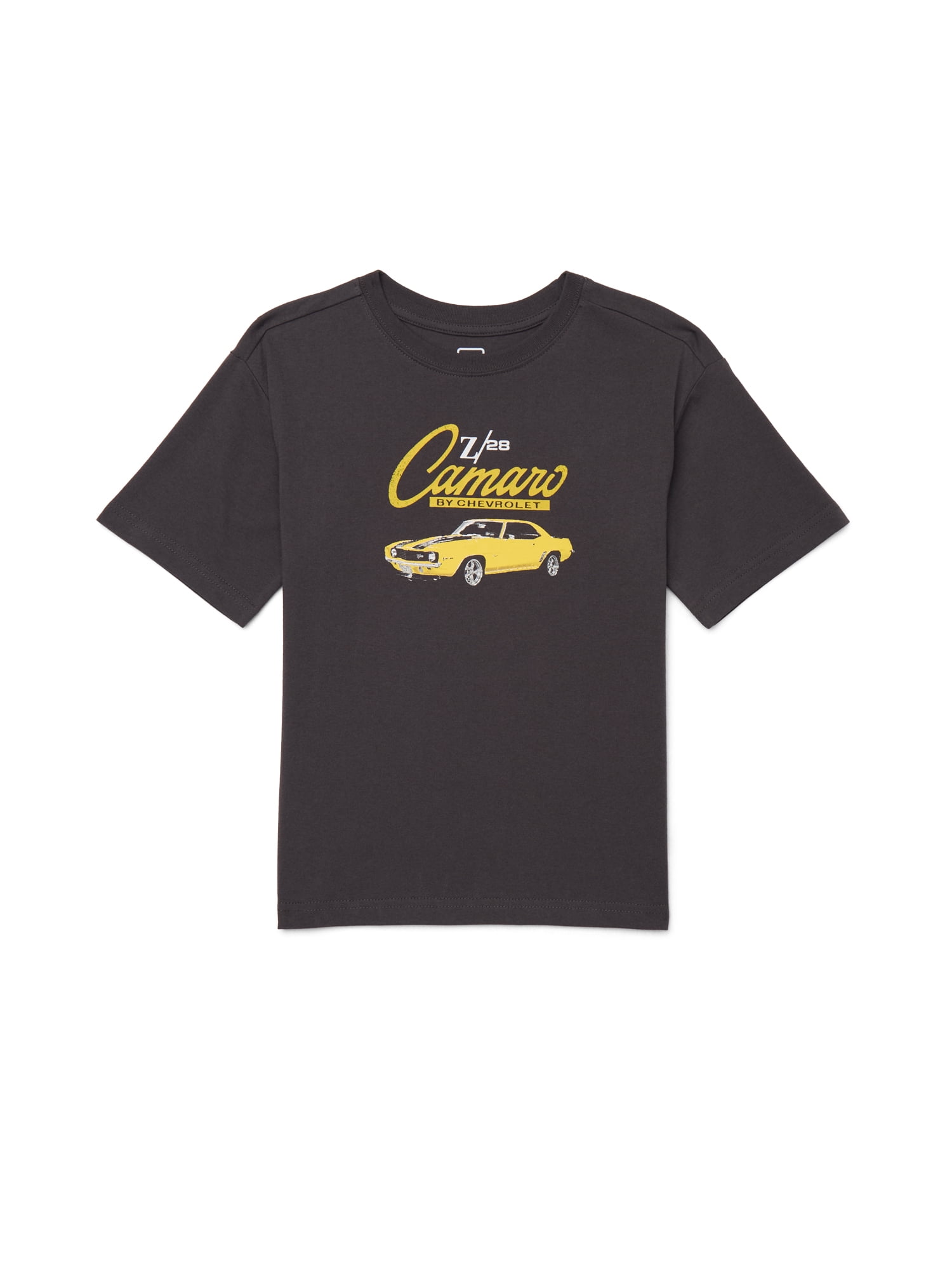 Camaro Boys Graphic Retro Print Tee with Short Sleeves, Sizes 4-18