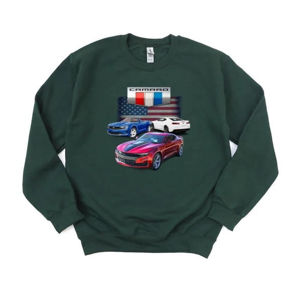 Camaro Fifth Generation 2010-2015 Modern Muscle Car American Auto Chevy SweatShirt Unisex, up to 5XL