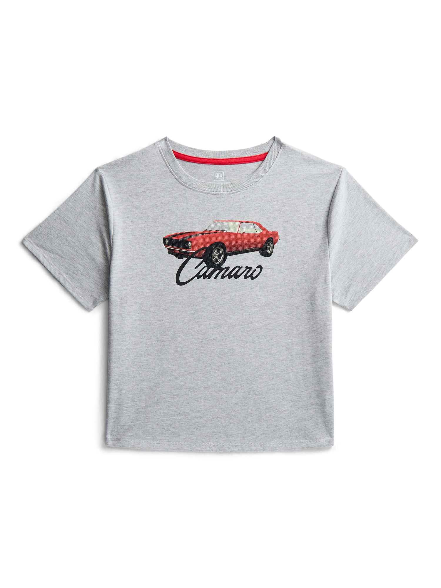 Camaro Girls Embellished Graphic Tee with Short Sleeves, Sizes 4-16