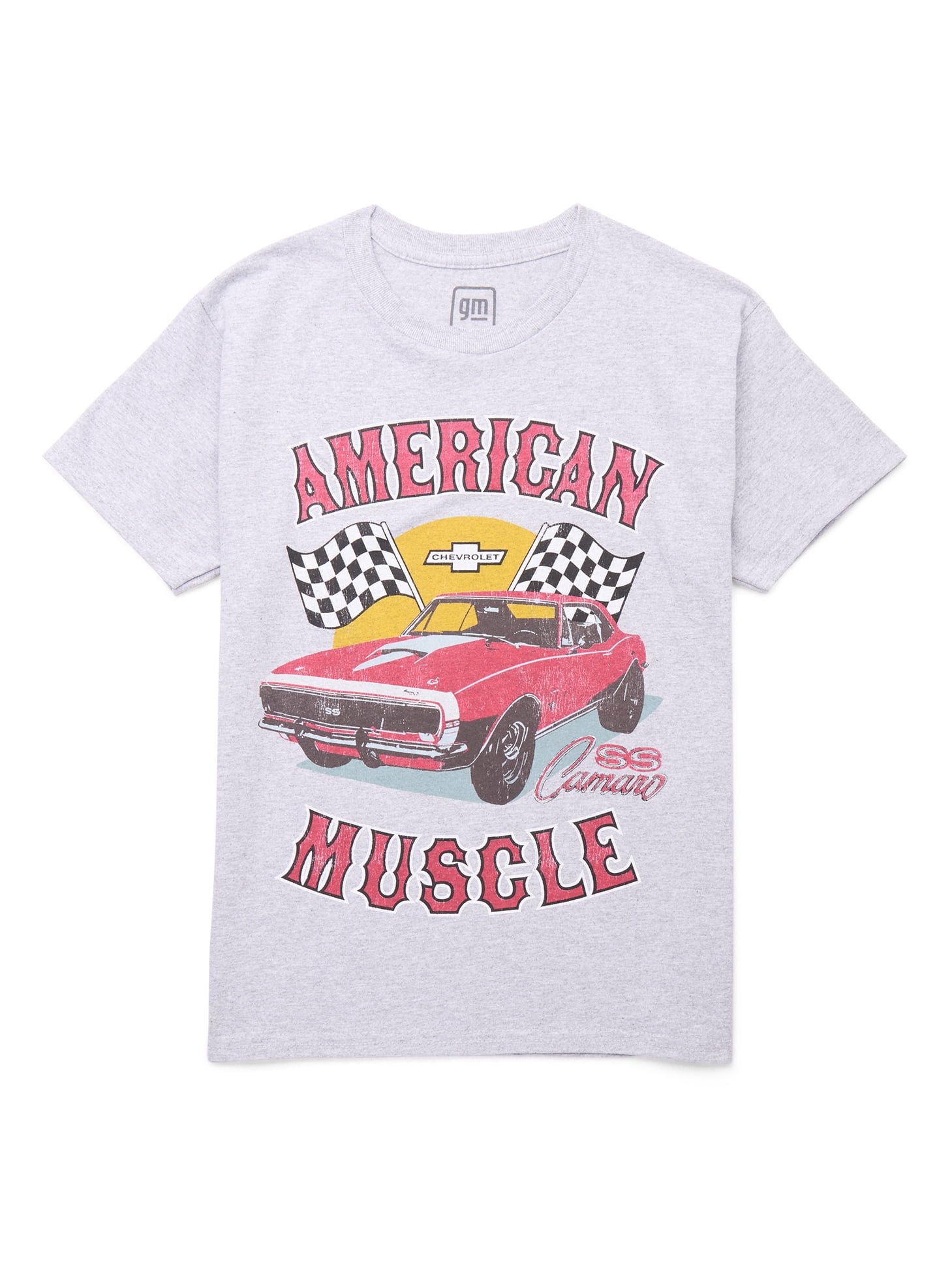 Camaro Muscle Boys Graphic Tee with Short Sleeves, Sizes 4-18