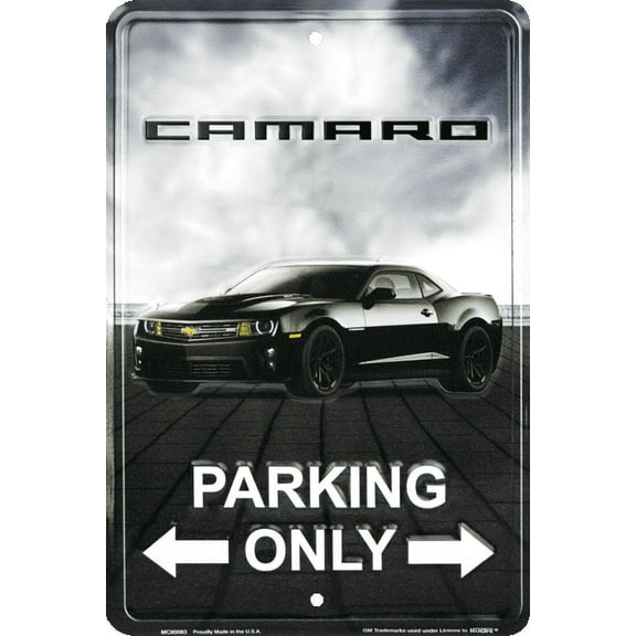 HangTime Camaro Parking Only 8 x 12 Metal Sign