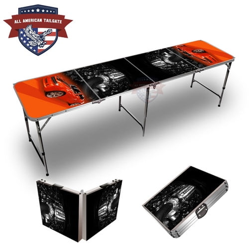 Camaro Red 8ft Tailgate Table
