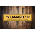 thumbnail image 1 of Camaro Year Novelty Decor, Metal Wall Sign - 4x18 Inches, 1 of 4