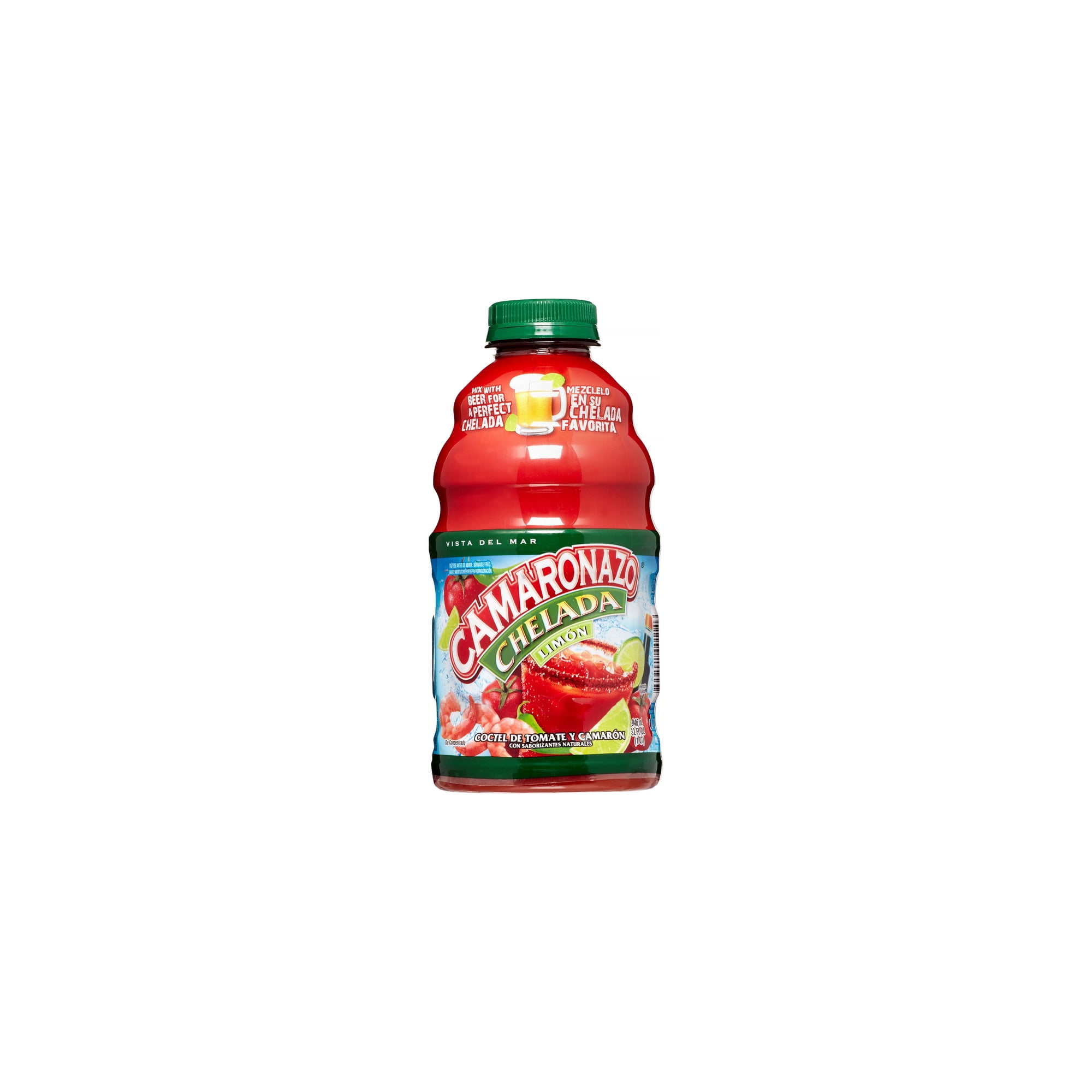 Camaronazo Chelada Lime Juice Cocktail 32 oz (Pack of 12)