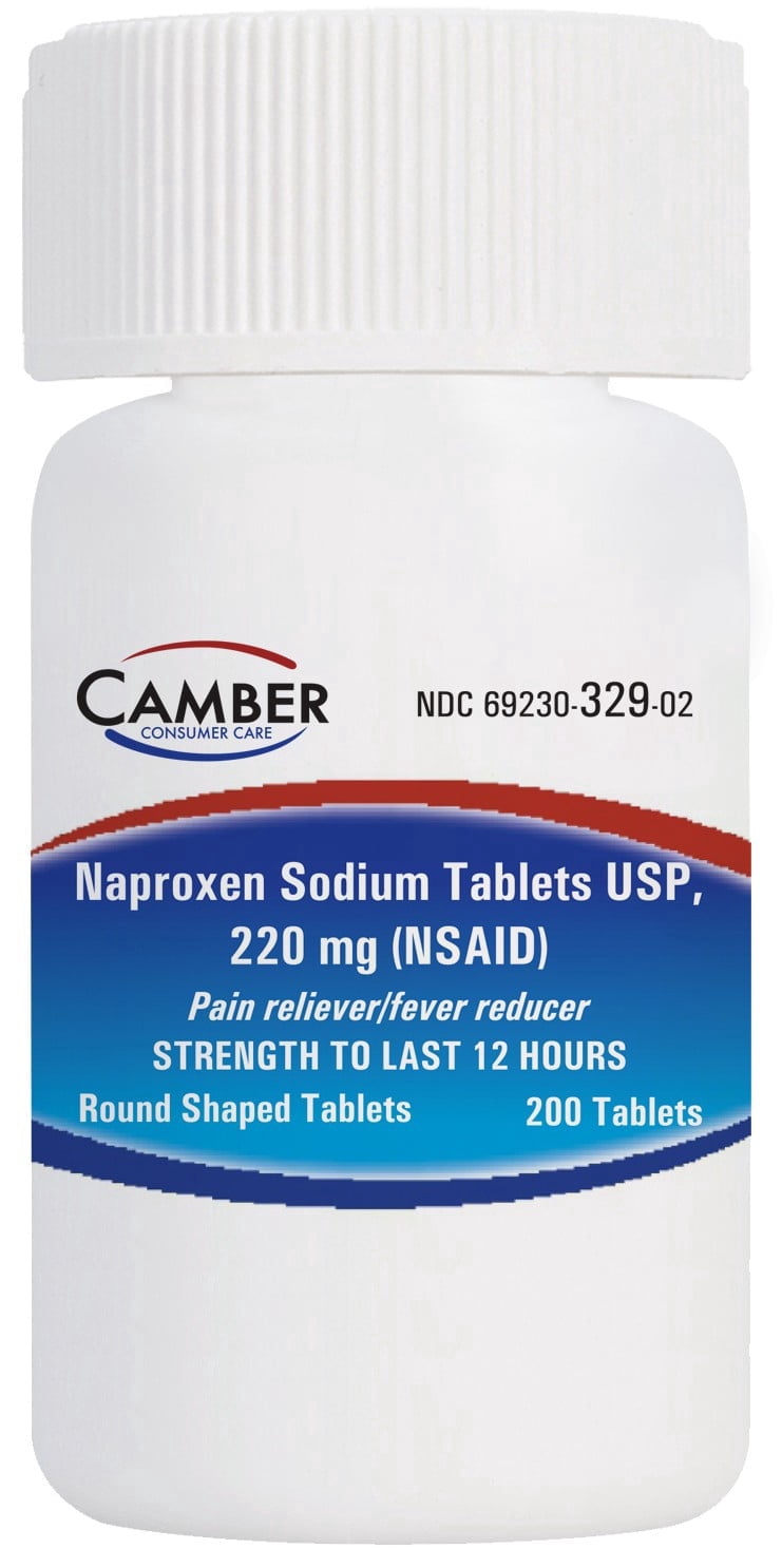 Camber Naproxen Sodium, 220 mg - Pain Reliever and Fever Reducer (200 Count)