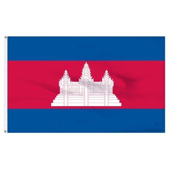 Cambodia 4ft x 6ft Nylon Flag - Outdoor