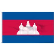 Cambodia 4ft x 6ft Nylon Flag - Outdoor