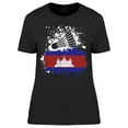 thumbnail image 1 of Cambodia Badminton Team T-Shirt Women -Image by Shutterstock Women T-Shirt, Female Medium, 1 of 2