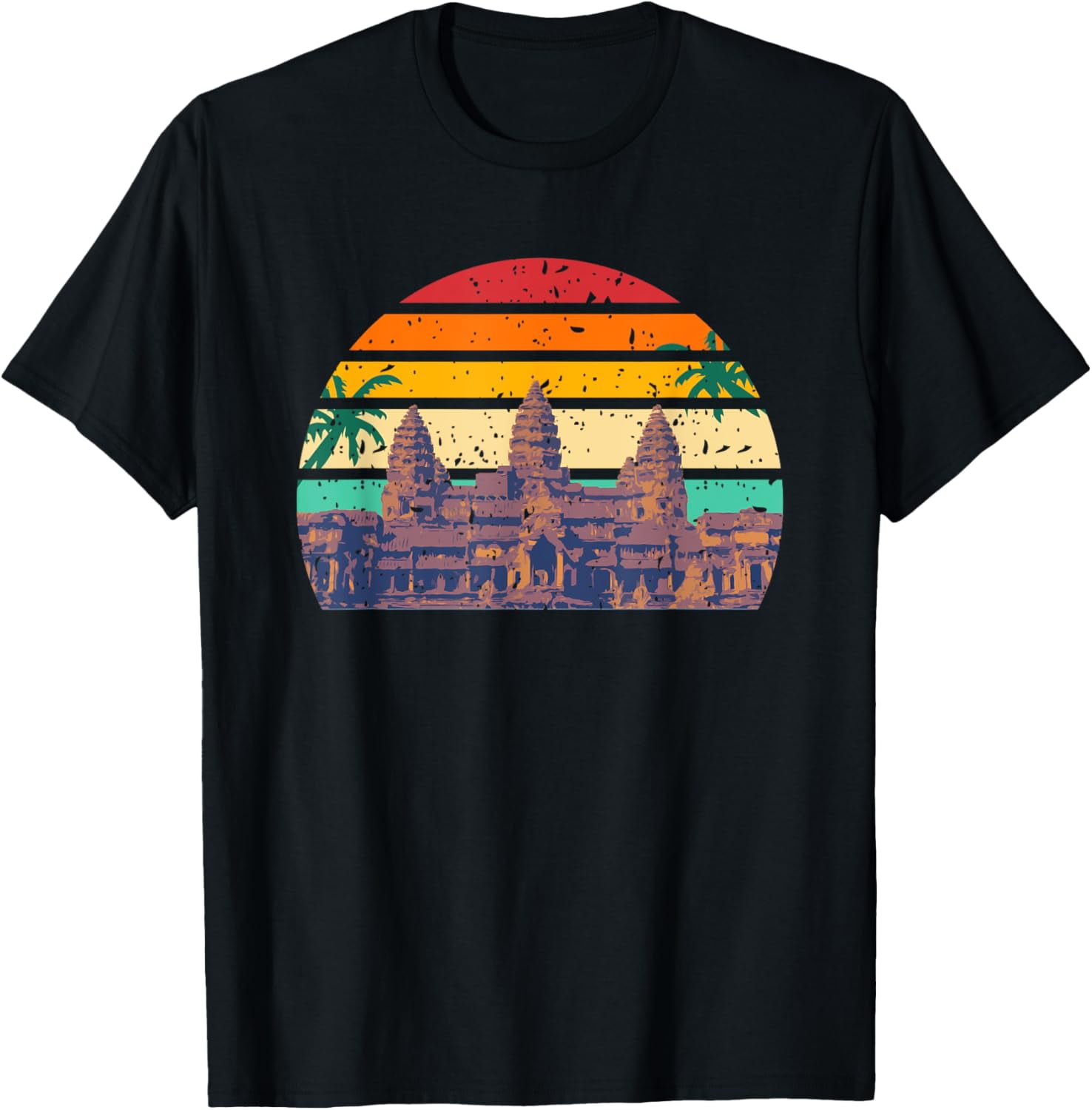 Wat T Cambodia Cambodian Khmer Temple Angkor Wat T-Shirt - Walmart.com