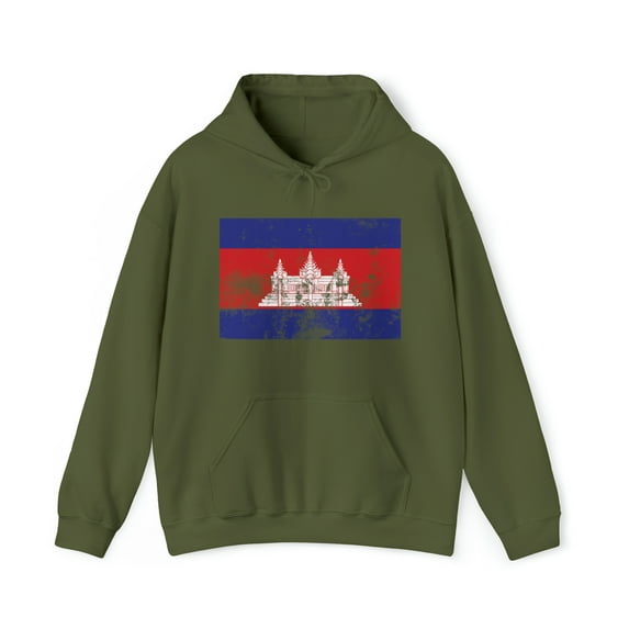 Cambodia Cambodian Pride Flag Hoodie, Gifts, Hooded Sweatshirt